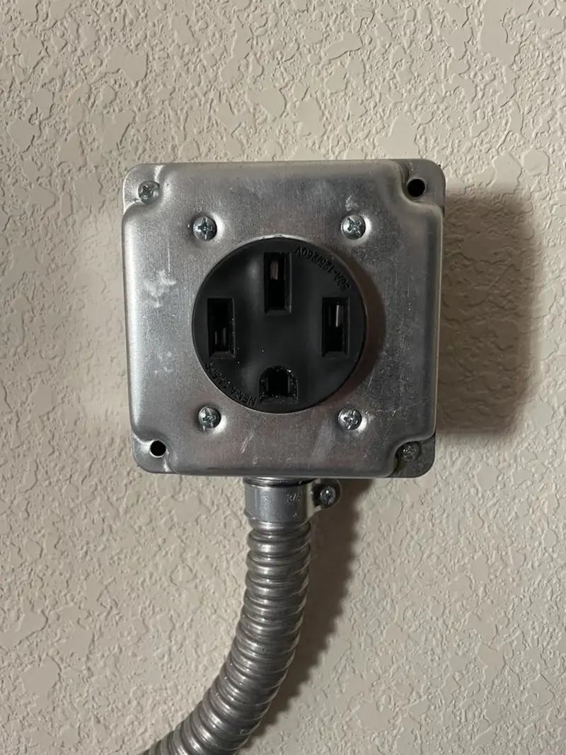 NEMA 14-50 outlet installed for Electrical Panel Upgrade in Waverly