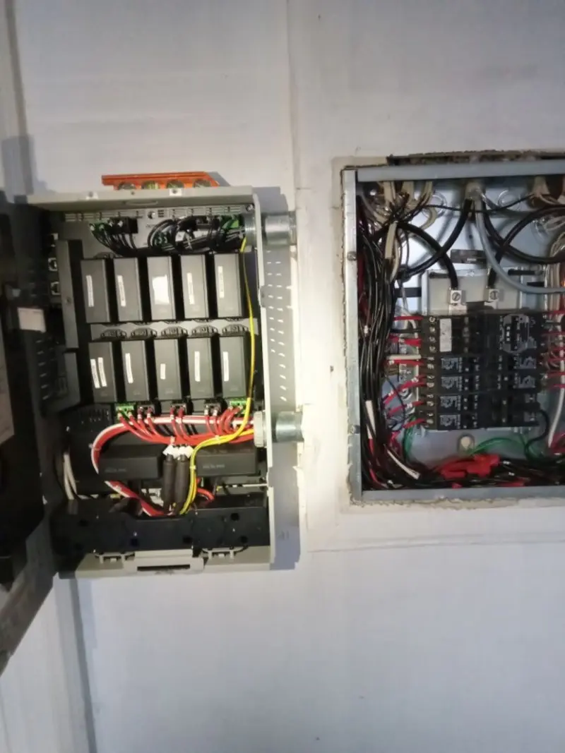 Electrical panel upgrade completed for Security Camera Wiring in Waverly